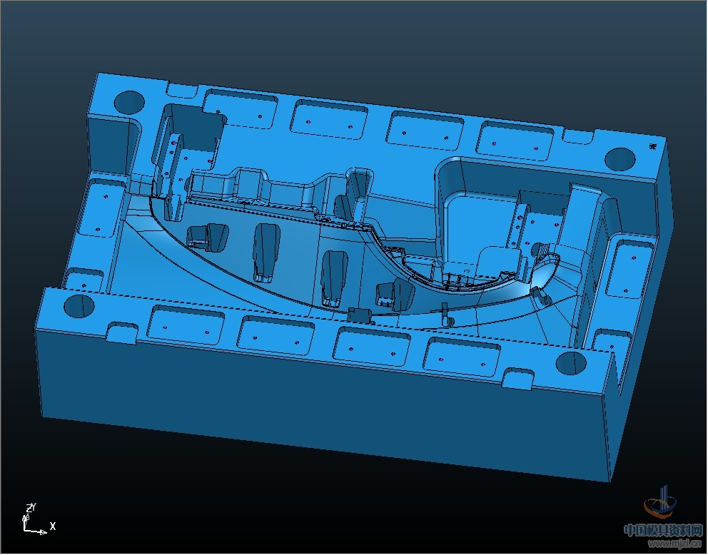 汽车饰件模具 /950X550/3D/EDM/CAM全套设计