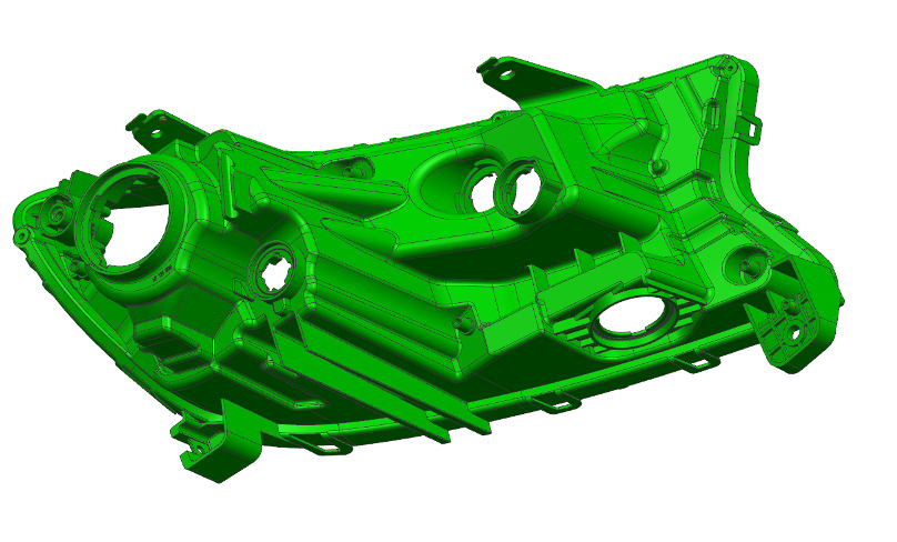 大型汽车车灯模具UG全3D案例-4