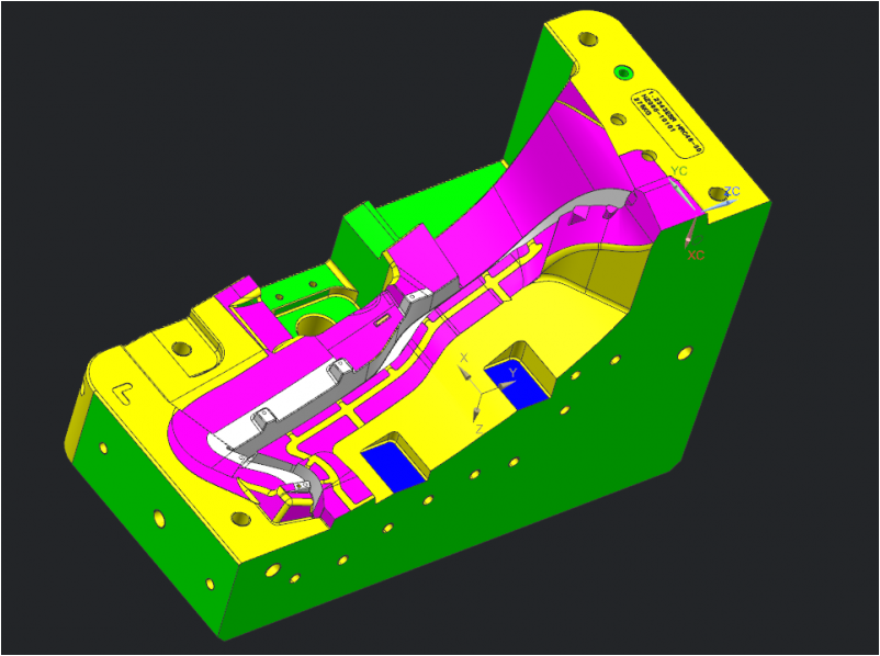 大型汽车车灯模具UG全3D案例-7