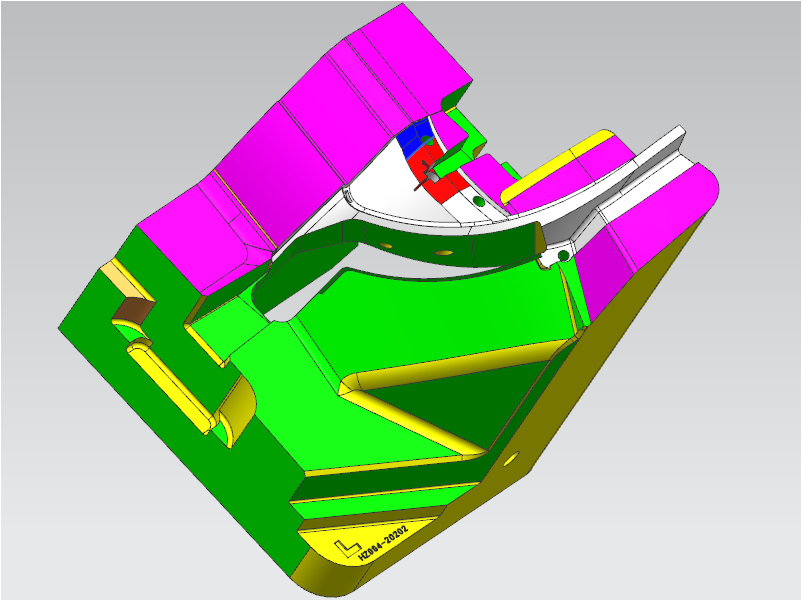 大型汽车车灯模具UG全3D案例-6