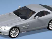 奔驰跑车模型-CAXA实体设计2011r2建模及渲染