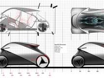 设计新理念流线型新概念电动车设计