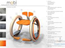 创新设计活泼的电动折叠轮椅