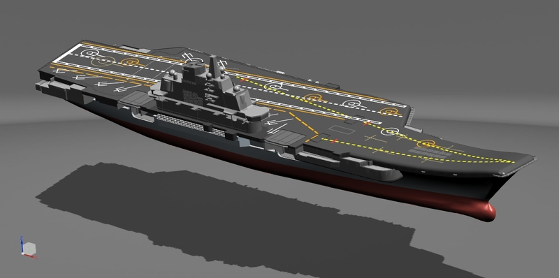 辽宁号航空母舰模型3d图纸