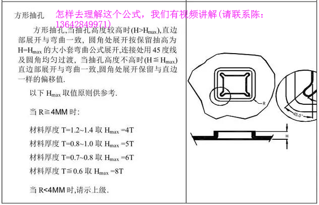 方形抽孔展开公式.png
