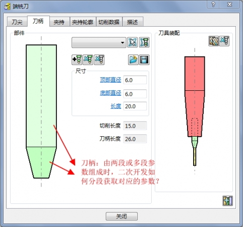 多段刀柄参数